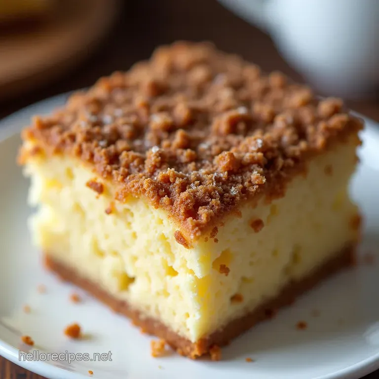 The No Fuss Ultimate Tangy Sour Cream Coffee Cake with Cinnamon Streusel