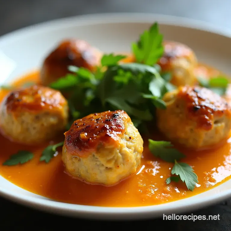 Thai Chicken Meatballs in Coconut Curry
