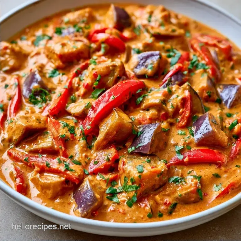 Thai Red Curry Eggplant with Coconut Milk