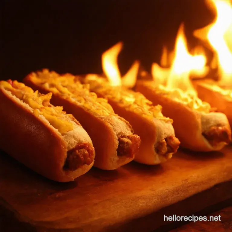 The Autumnal Harvest Hot Dog a Bonfire Night Bite presentation