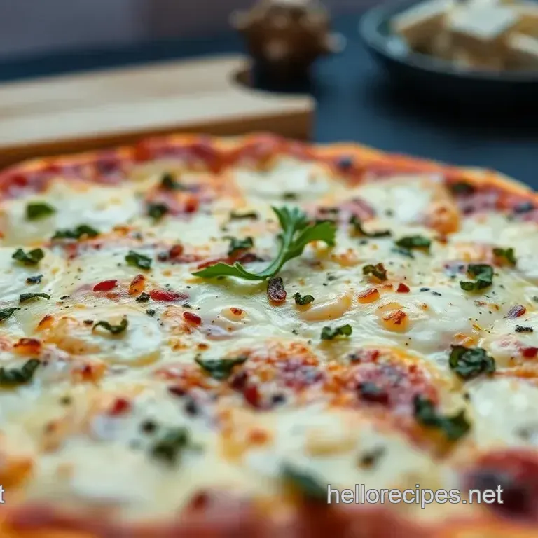 The Cheesus Crust White Pizza: Garlic Herb Heaven