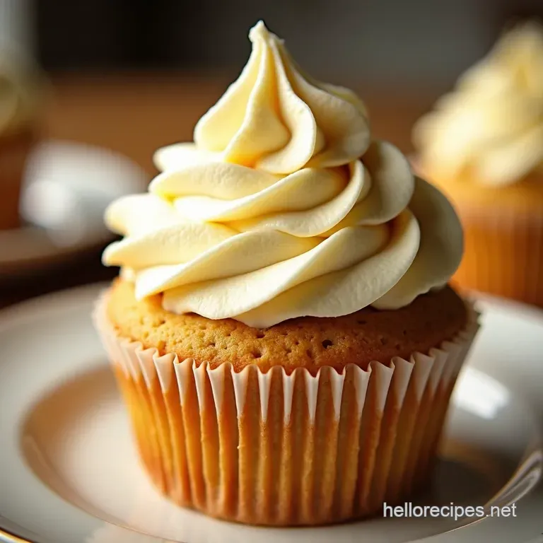 The Dreamiest Easy Vanilla Buttercream Frosting presentation