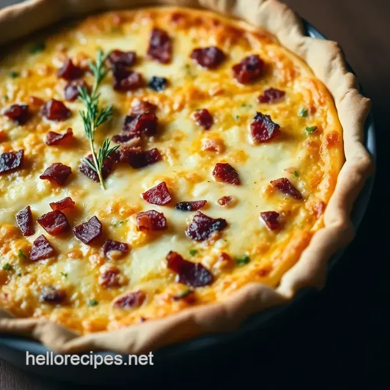 The Effortless Crustless Quiche: Flavour Without the Fuss presentation