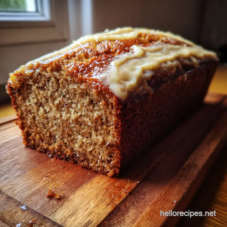 The Great British Banana Bake Ultimate Moist Loaf Cake presentation