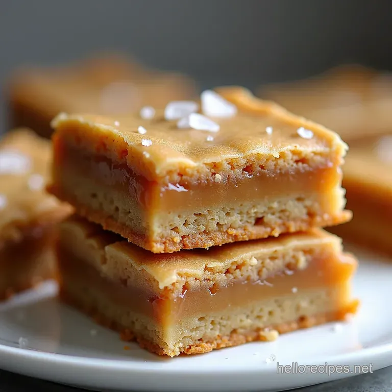 The Great British Blondie Chewy Caramel Bars