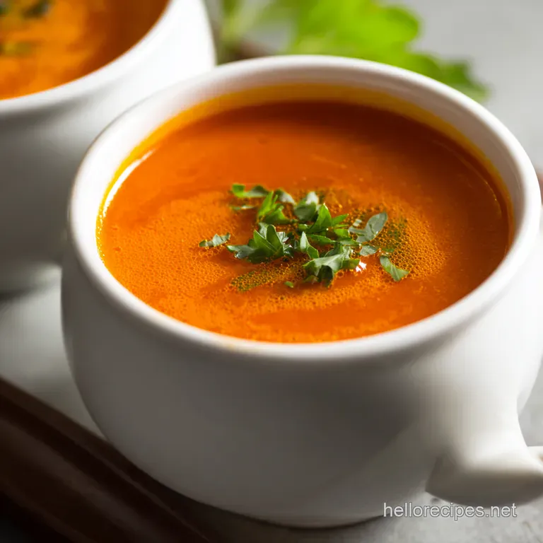 The Kettles On Tomato Soup Simple Comfort Elevated Flavour presentation