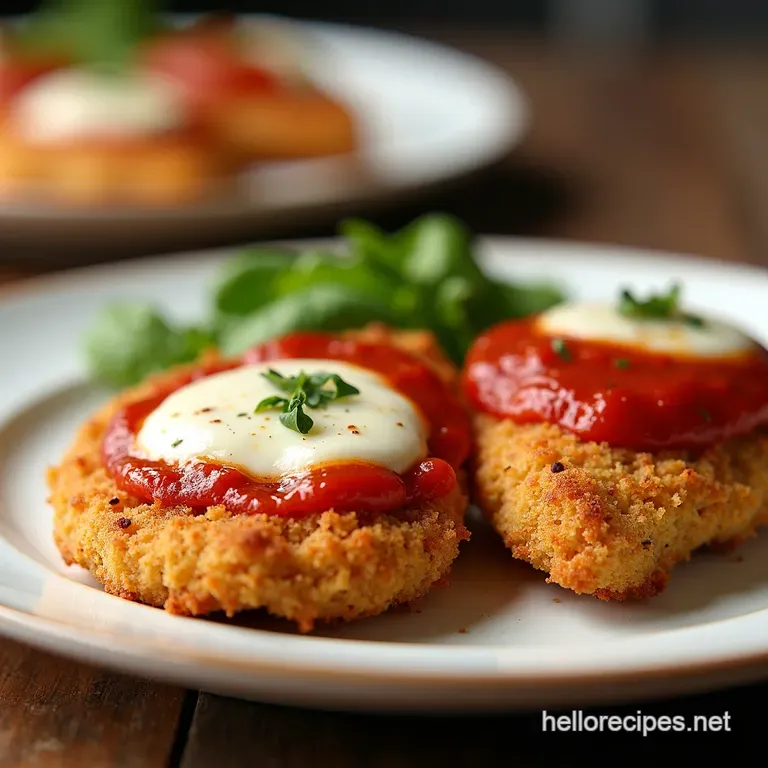 The Perfect Panko Parmigiana Crispy Chicken Cutlets with Homemade Marinara
