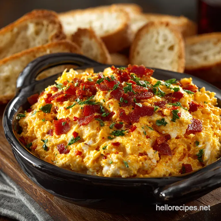 The Southern Gem Proper Old Fashioned Pimento Cheese Spread presentation