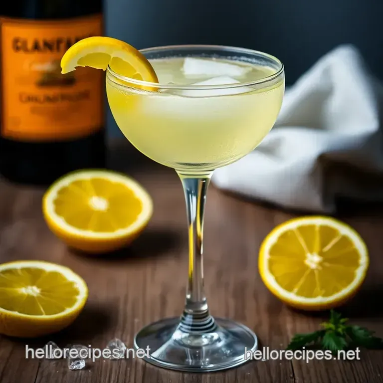 The Sparkling French 75 presentation
