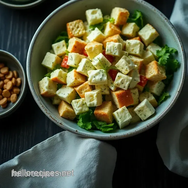 The Ultimate Caesar Salad presentation