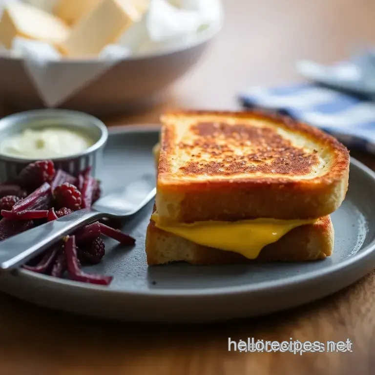 The Ultimate Cheesy Dream: Grilled Cheese presentation