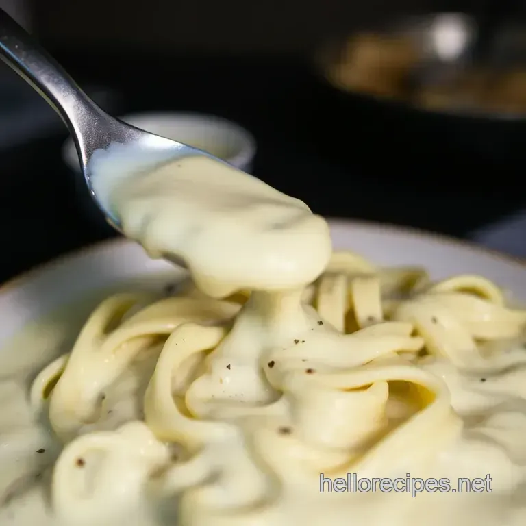 The Ultimate Classic Alfredo Sauce presentation