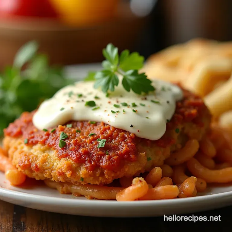 The Ultimate Crispy Cheesy Chicken Parmesan Better Than Takeout presentation