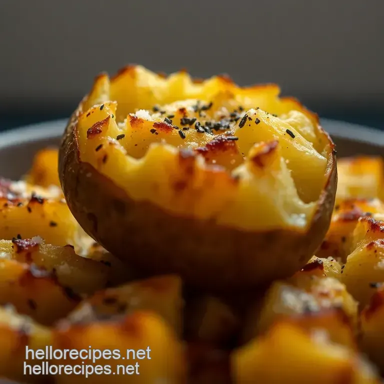 The Ultimate Crispy-Skinned Oven Baked Potato presentation