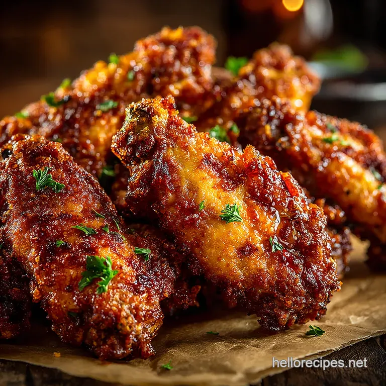 The Ultimate Extra Crispy Baked Wings presentation