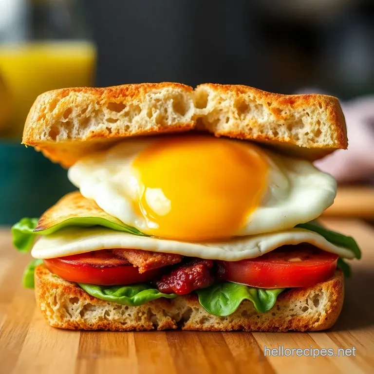 The Ultimate Sunrise Sandwich: Perfectly Stacked Flavors