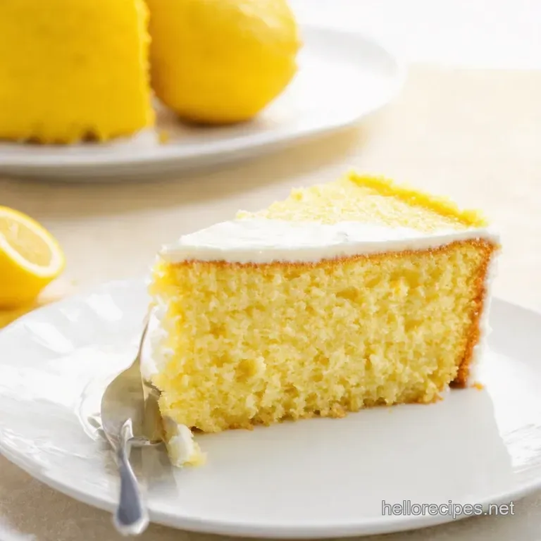 The Ultimate Sunshine Slice Exceptionally Moist Lemon Cake