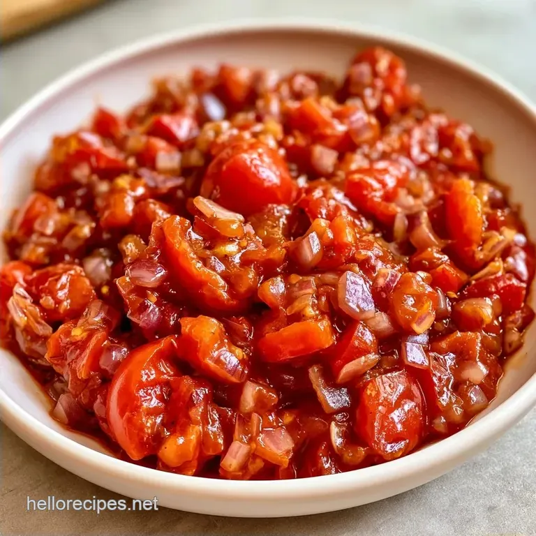 South African Tomato Red Onion Relish