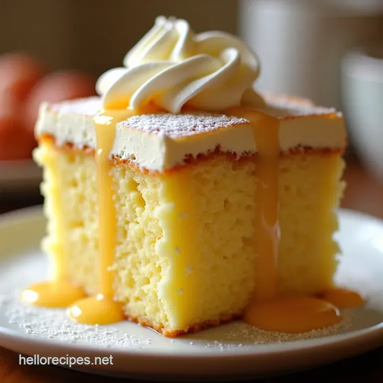 Tres Leches Dream Cake Effortless Elegance for Any Occasion presentation