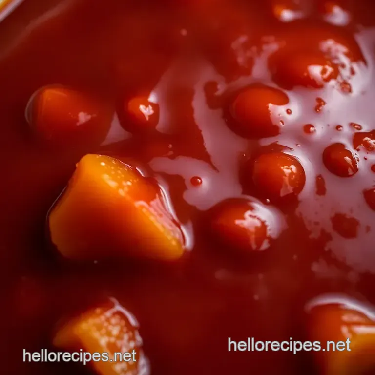 Tropical Hawaiian BBQ Sauce presentation