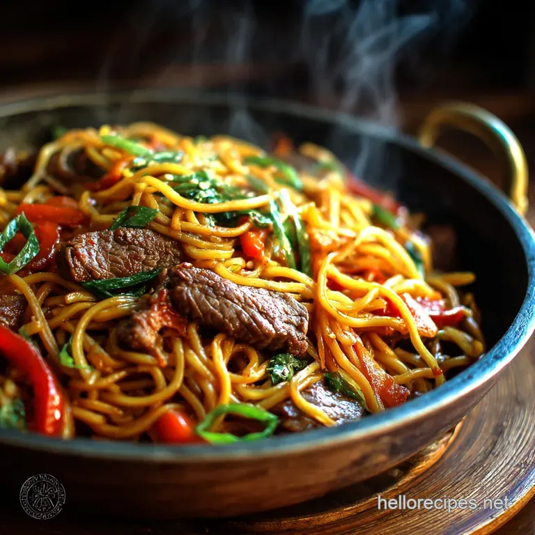 Beef Lo Mein: Wok-Tossed Perfection for Restaurant Quality at Home presentation