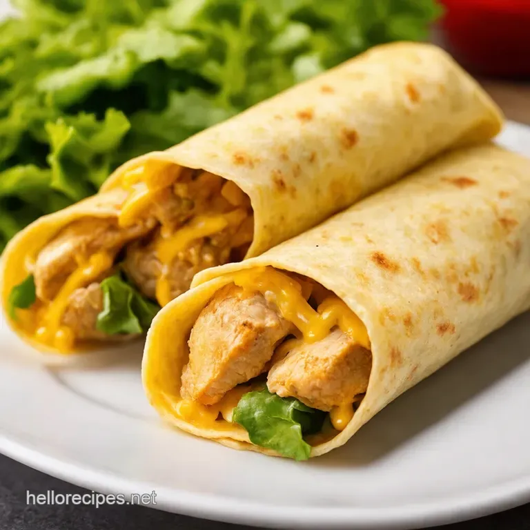 Ultimate Cheesy Garlic Chicken Wraps Badda Bing Badda Boom