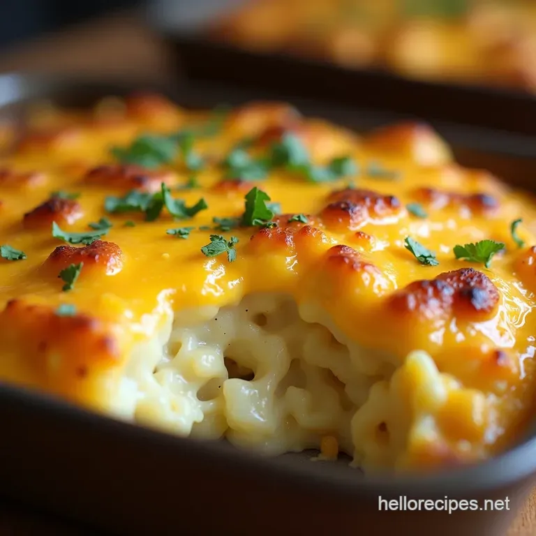 The Ultimate Cheesy Potato Casserole a Creamy Comfort Bake presentation