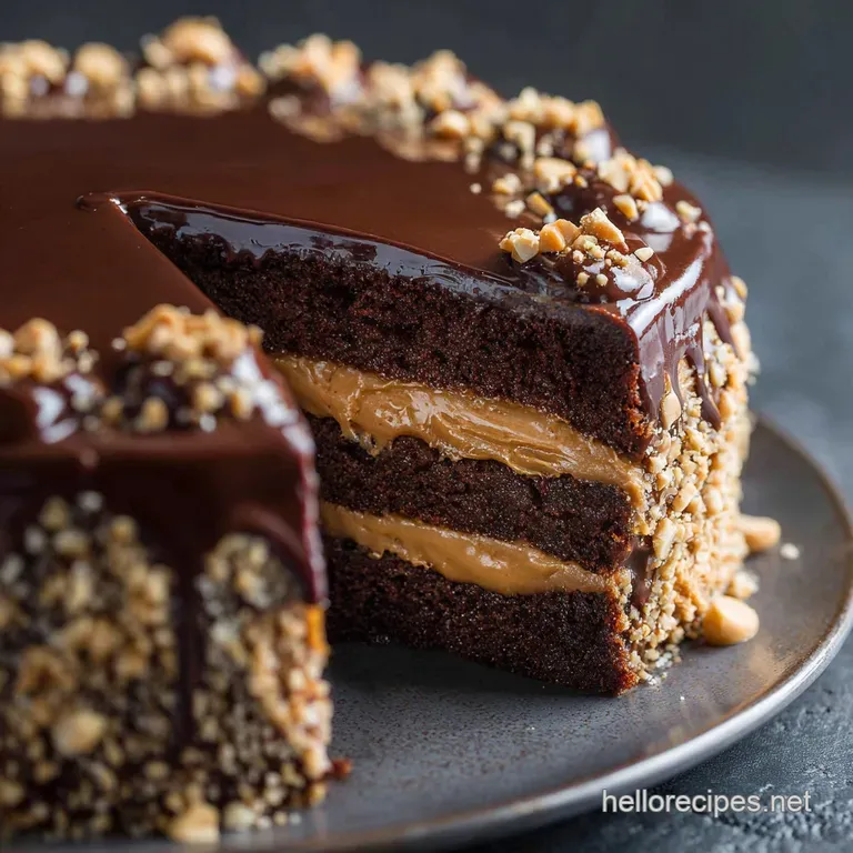 The Ultimate Chocolate Salted Peanut Butter Showstopper Cake