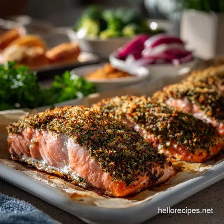 Mastering Herb Crusted Salmon: Crispy Moist
