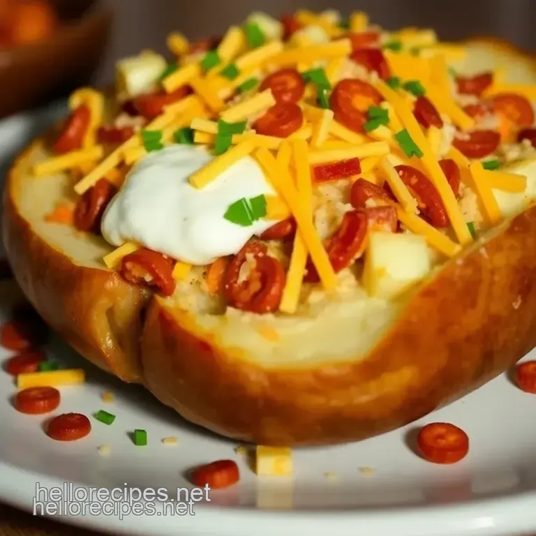 Ultimate Loaded Baked Potato Bake presentation