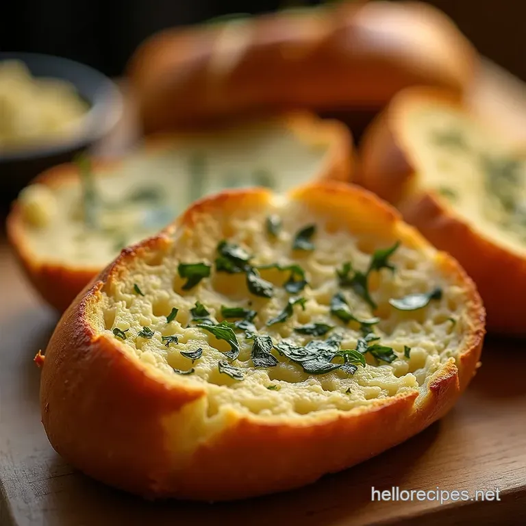 The Ultimate Ovencrisped Garlic Herb Bread Better Than the Takeaway presentation