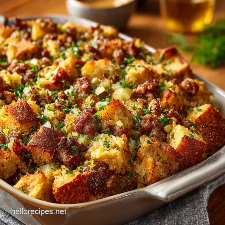 Sausage Stuffing: The Ultimate Sage Recipe with a Cracking Crispy Crust