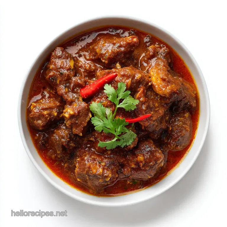 The Ultimate Slow Cooker Beef Curry Madras Style presentation