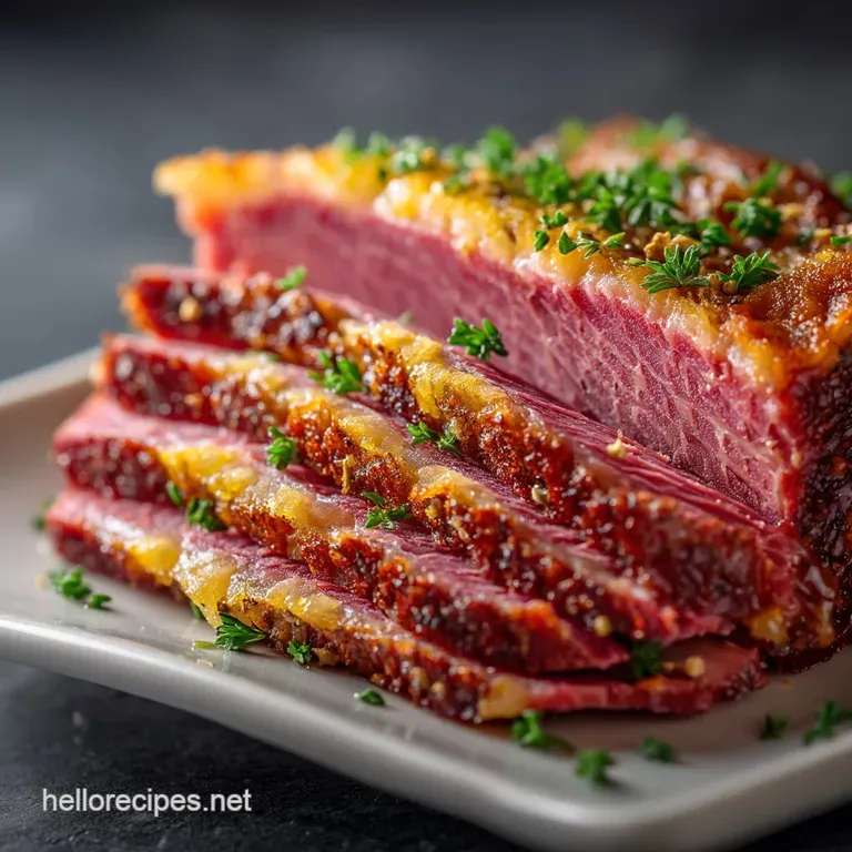Smoked Corned Beef: Proper Homemade Pastrami presentation