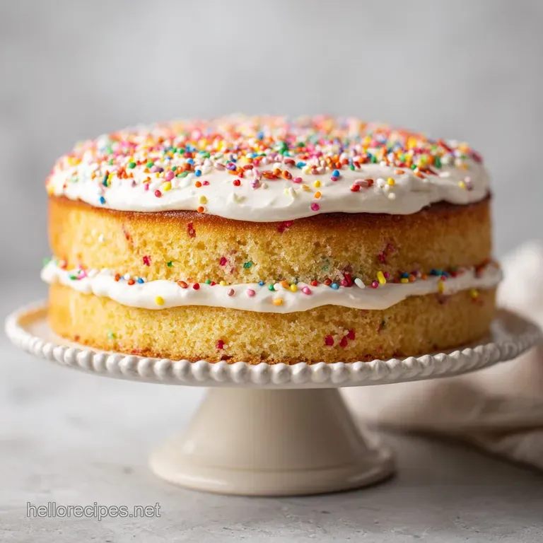 Vanilla Birthday Cake: Moist and Velvety