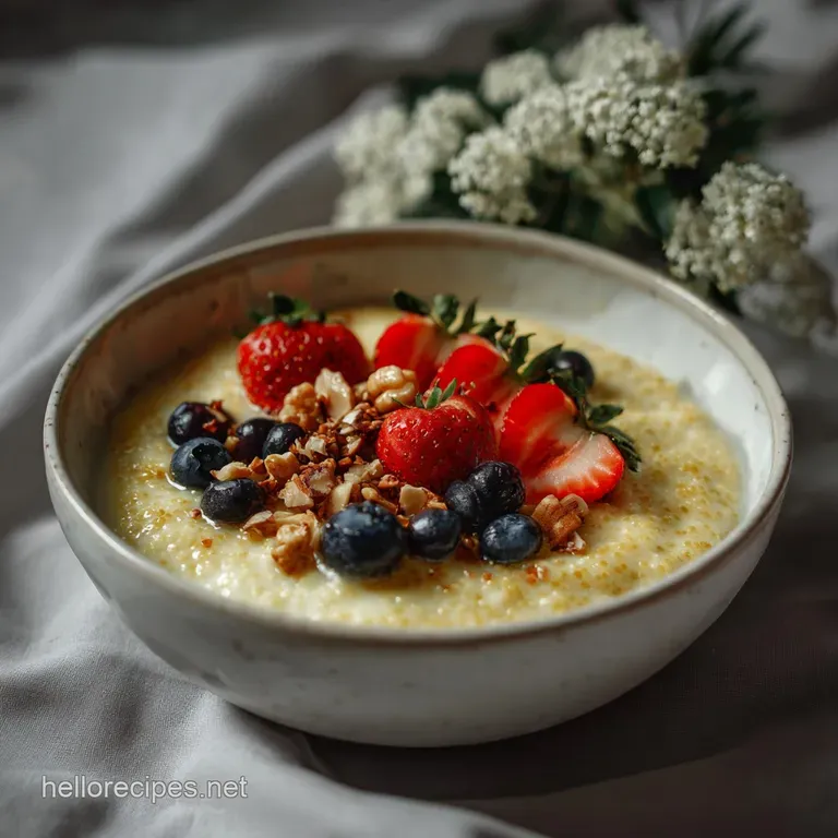 Creamy Vanilla Millet Porridge