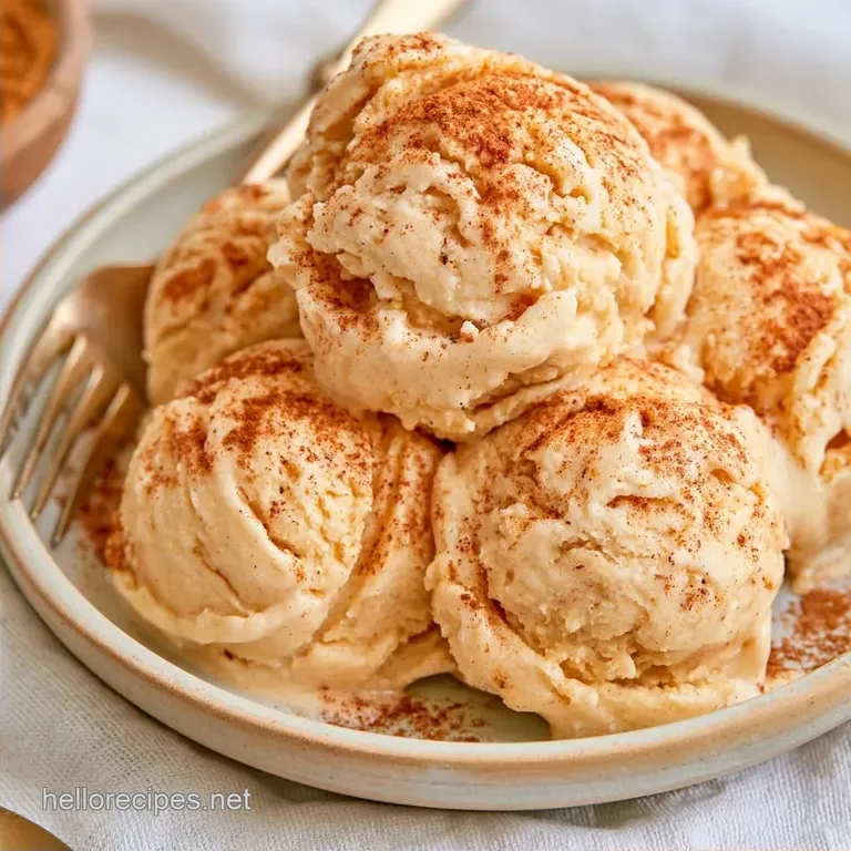 Homemade Vegan Apple Ice Cream