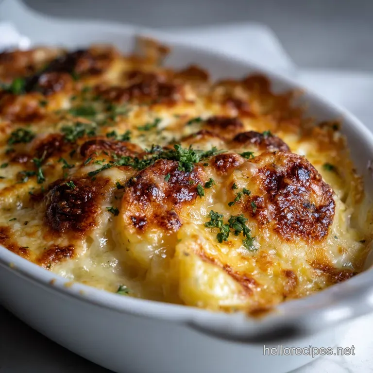 Au Gratin Potatoes: Classic Velvety Recipe presentation