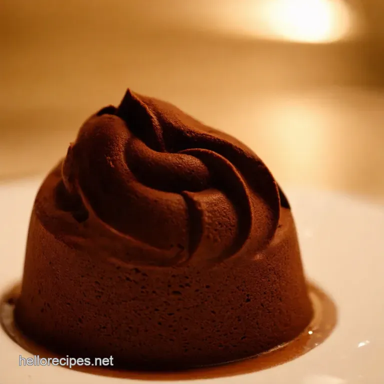 Velvety Coffee Mousse presentation