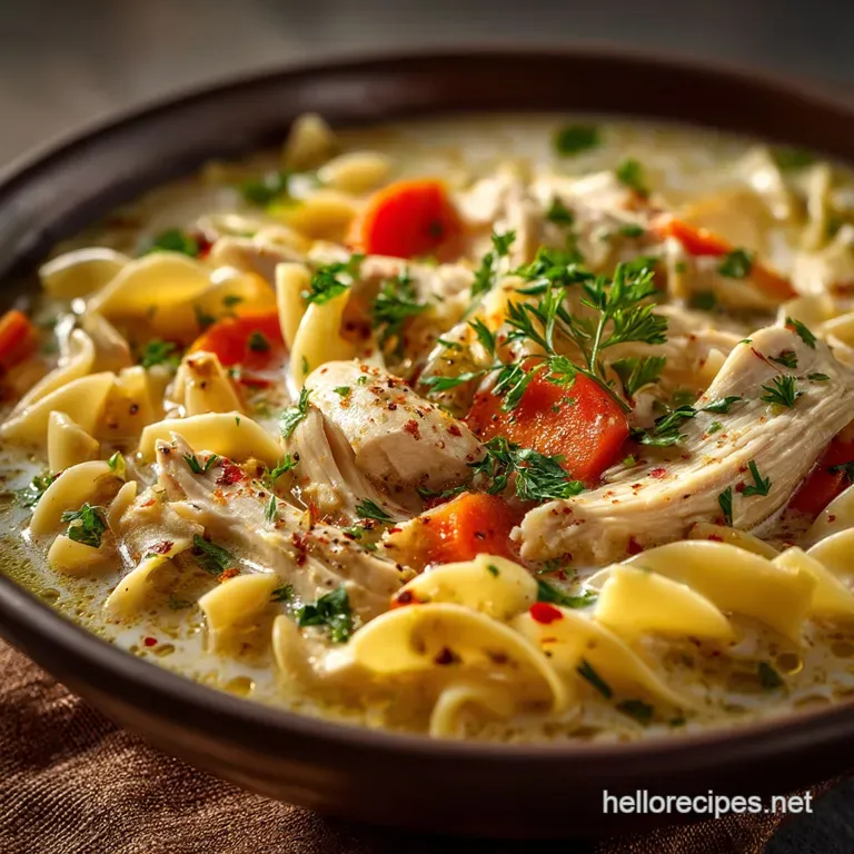 Creamy Chicken Noodle Soup The Ultimate Velvety Comfort Hug