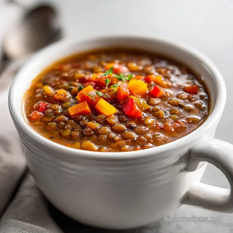 Very Best Lentil Soup: Mediterranean Classic