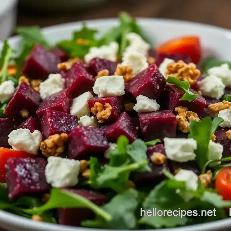 Easy & Delicious Beet Arugula Goat Cheese Salad: A Flavorful Summer Delight