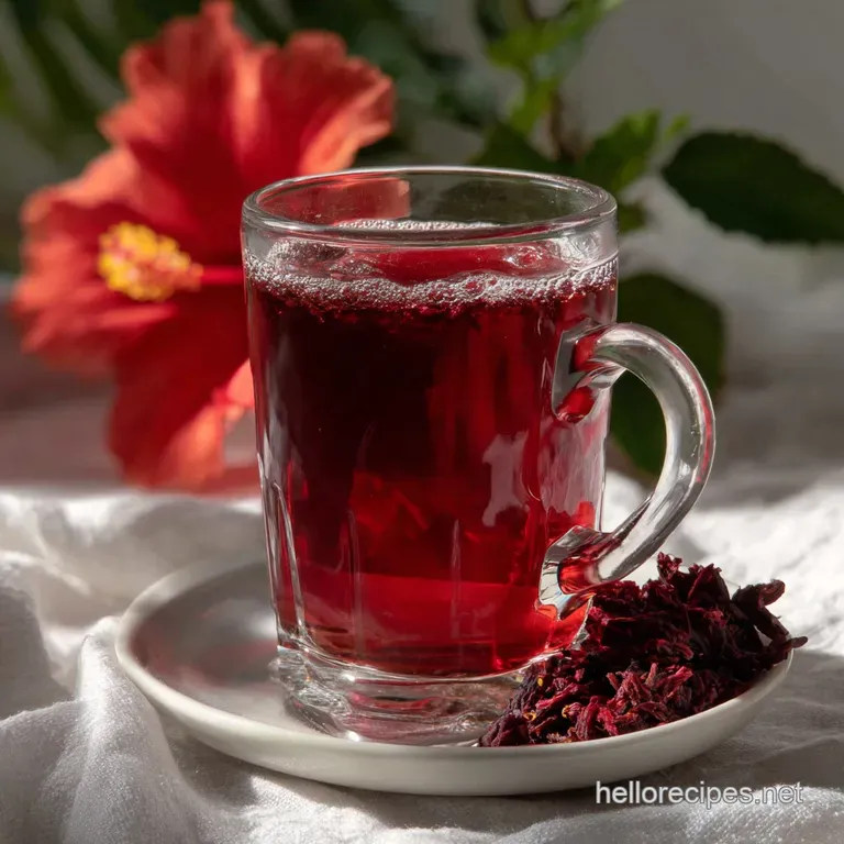 Hibiscus Tea: Vibrant Ruby Infusion Recipe presentation