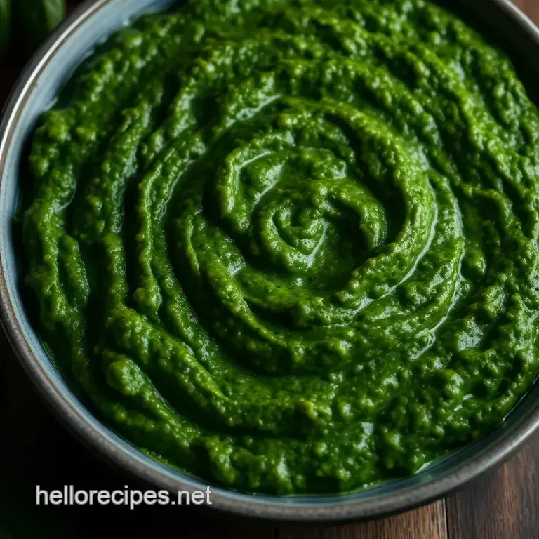 Vibrant Vegan Basil Pesto – A Fresh and Nutty Classic presentation