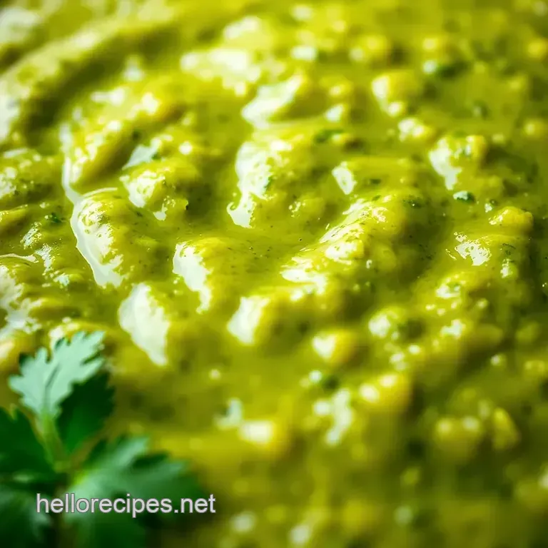 Vibrant & Zesty Salsa Verde presentation