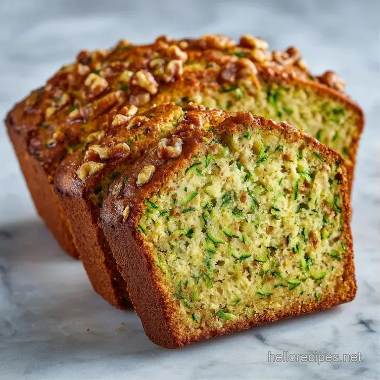 Thick slices of moist, golden-brown loaf stacked on a white ceramic plate with a pat of melting salted butter.