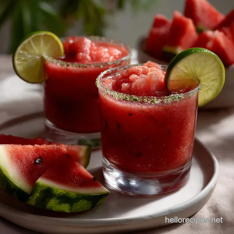 Drinks and Links Watermelon Margarita Fresh: Your New Favorite Cocktail presentation