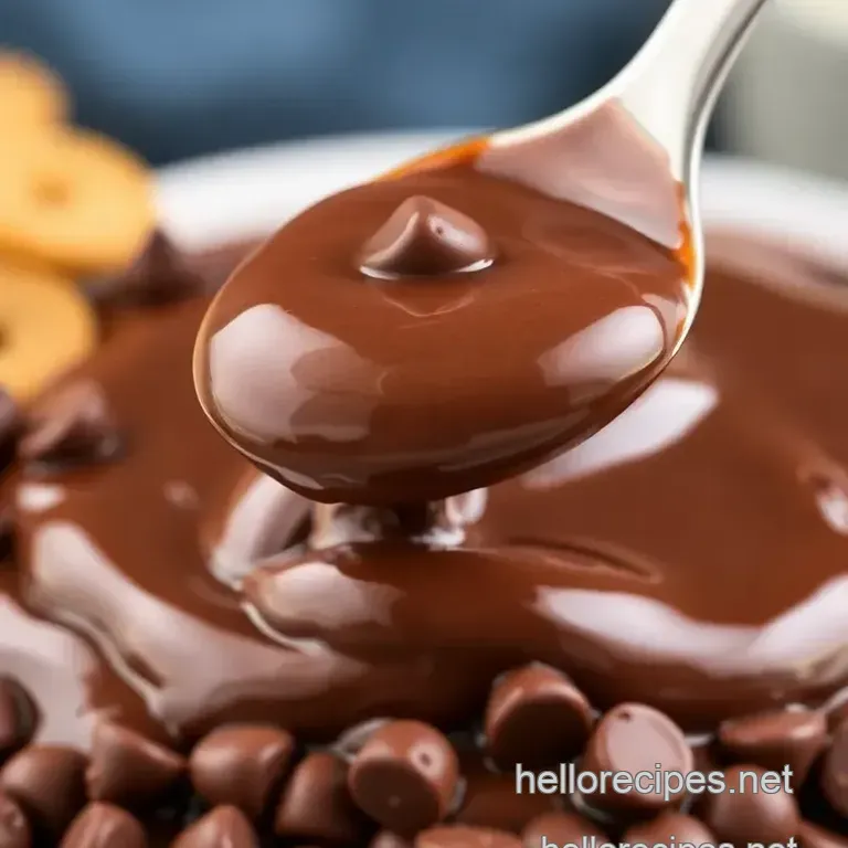 Quick and Decadent Chocolate Sauce: Indulge in Sweet Luxury! presentation