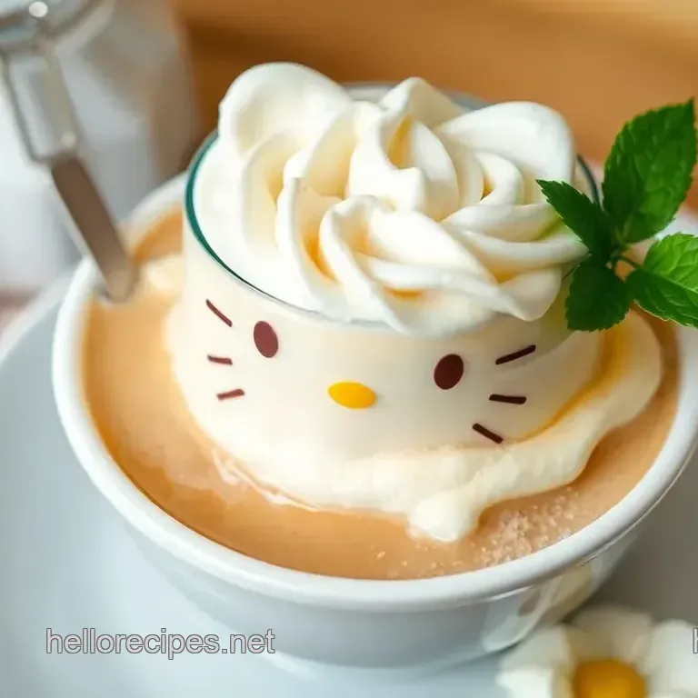 Whipped Hello Kitty Vanilla Latte Delight