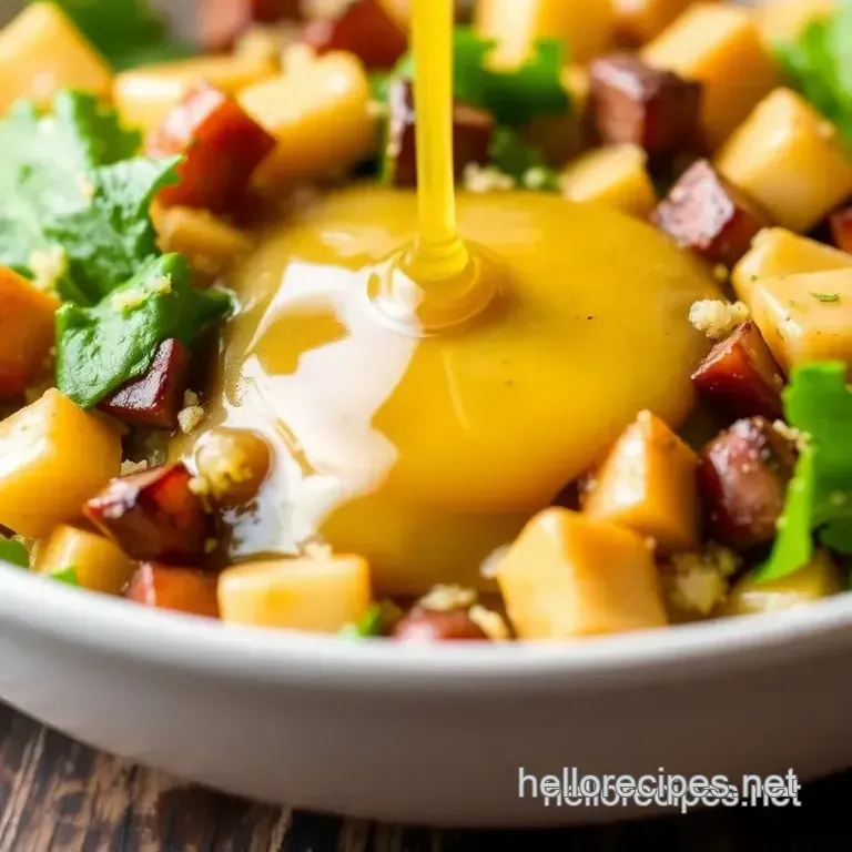 5-Minute Whisked Honey Dijon Dressing: A Perfect Blend of Sweet and Tangy presentation